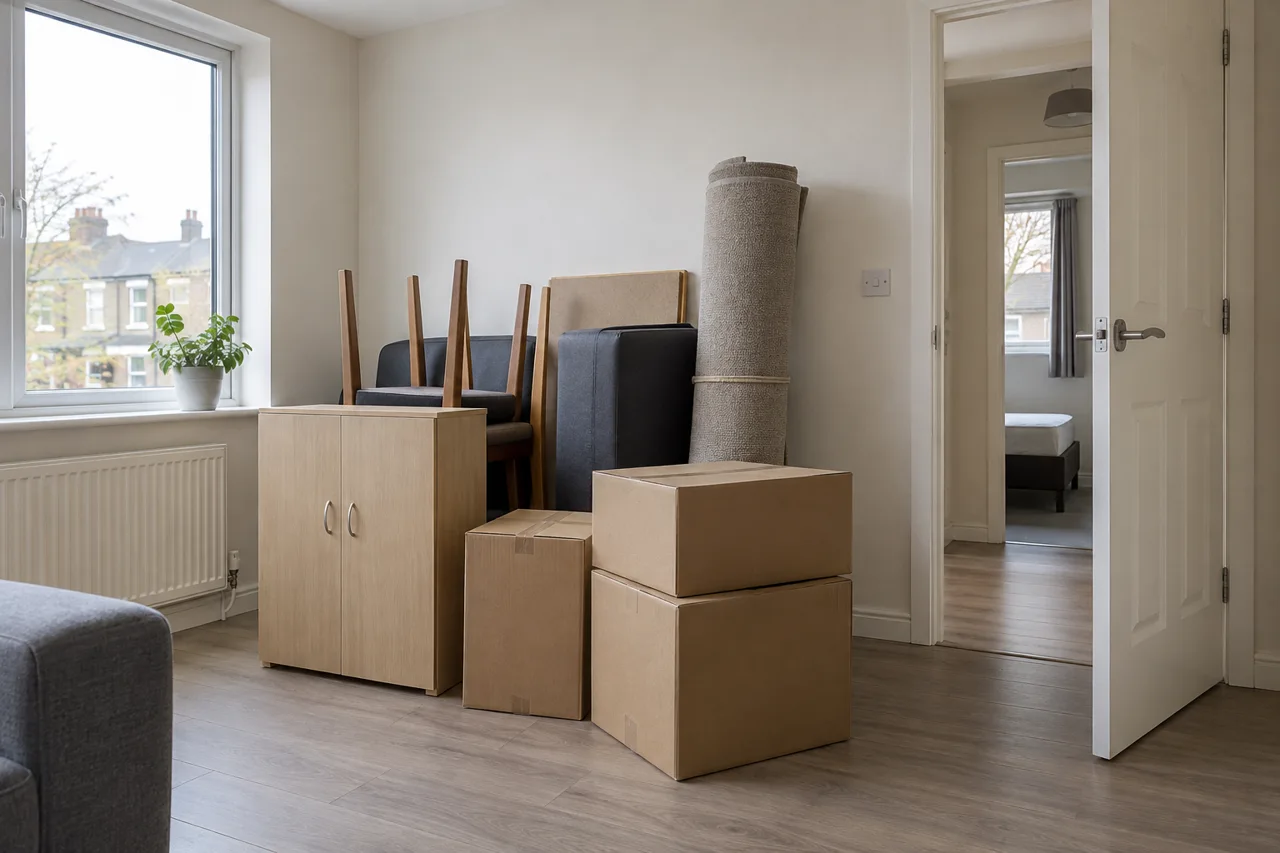 Illustrative organised rental property clearance